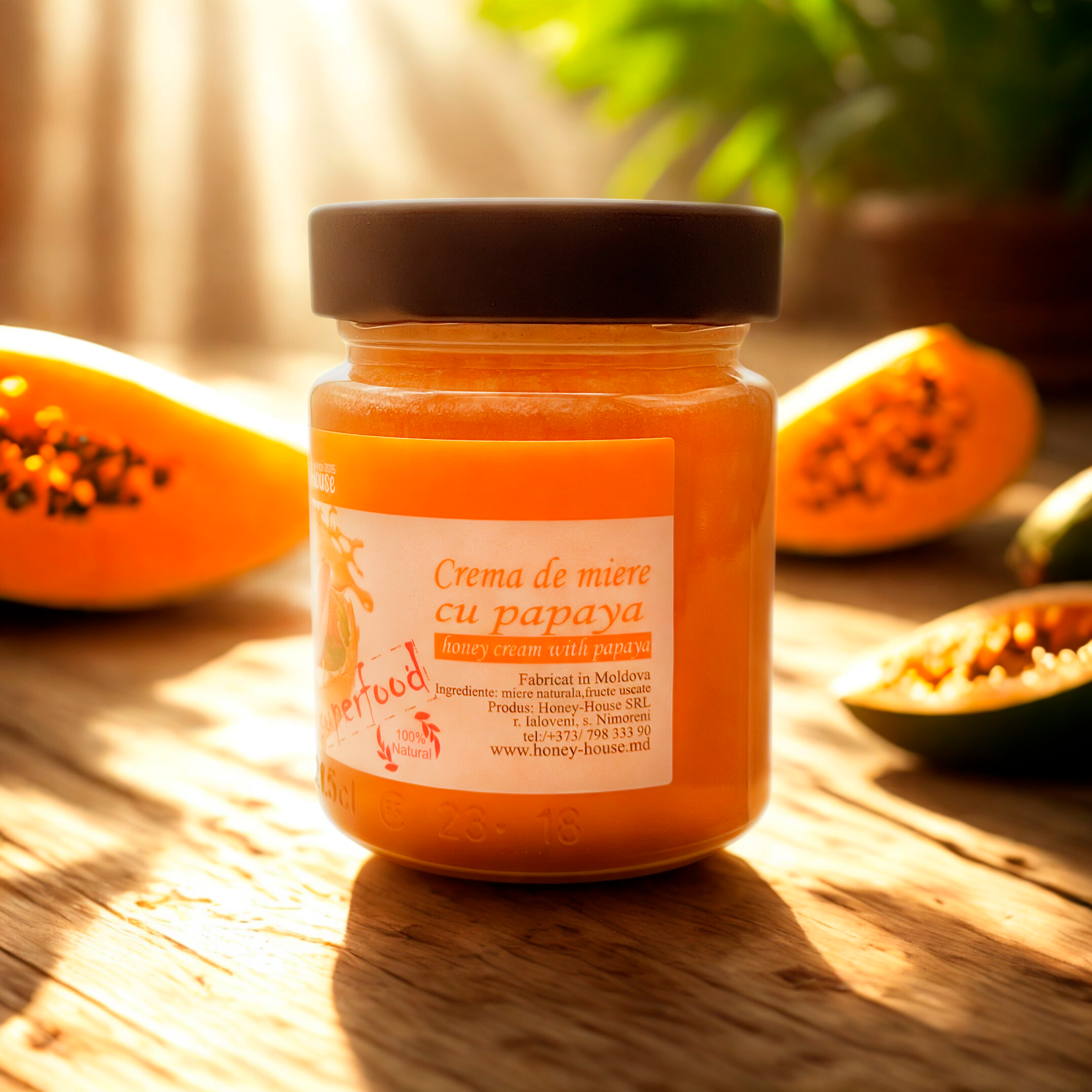 Crema de miere cu papaya 250 g