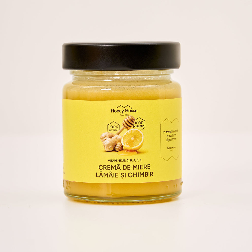 Crema de miere cu lamaie si ghimbir 250 g