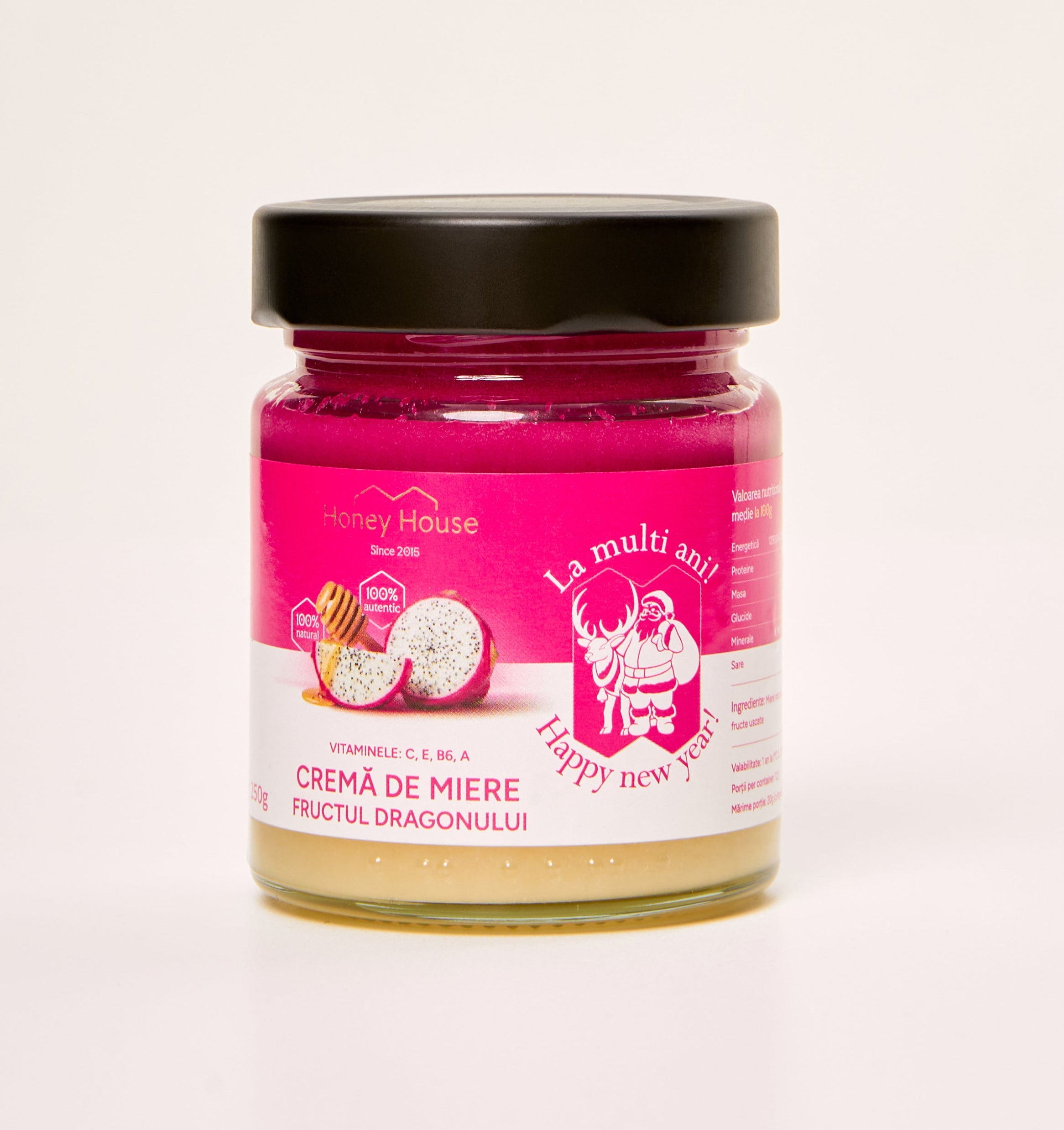 Miere crema  din doua straturi Fructul Dragonului