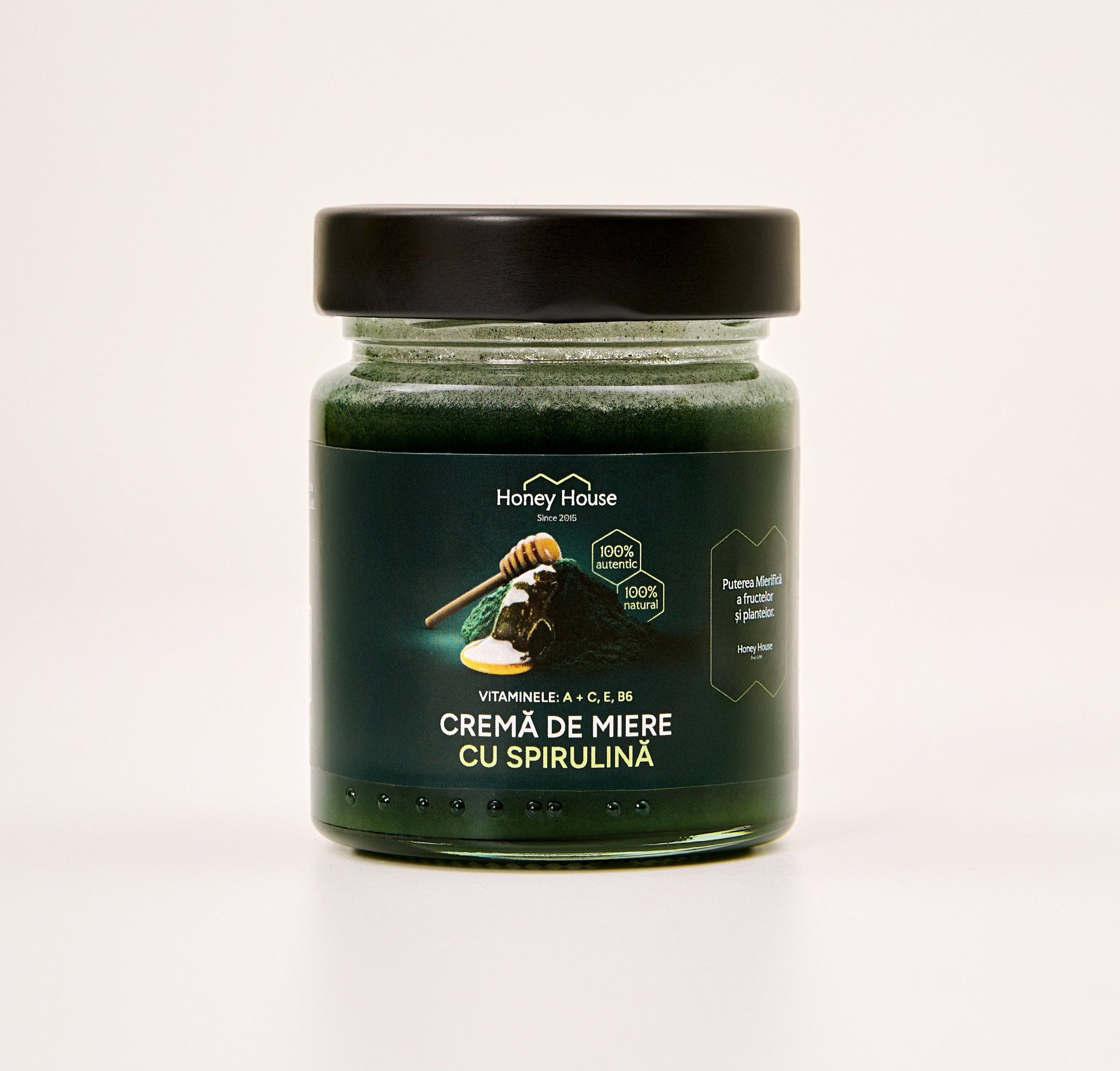 Crema de miere cu spirulina 250 g