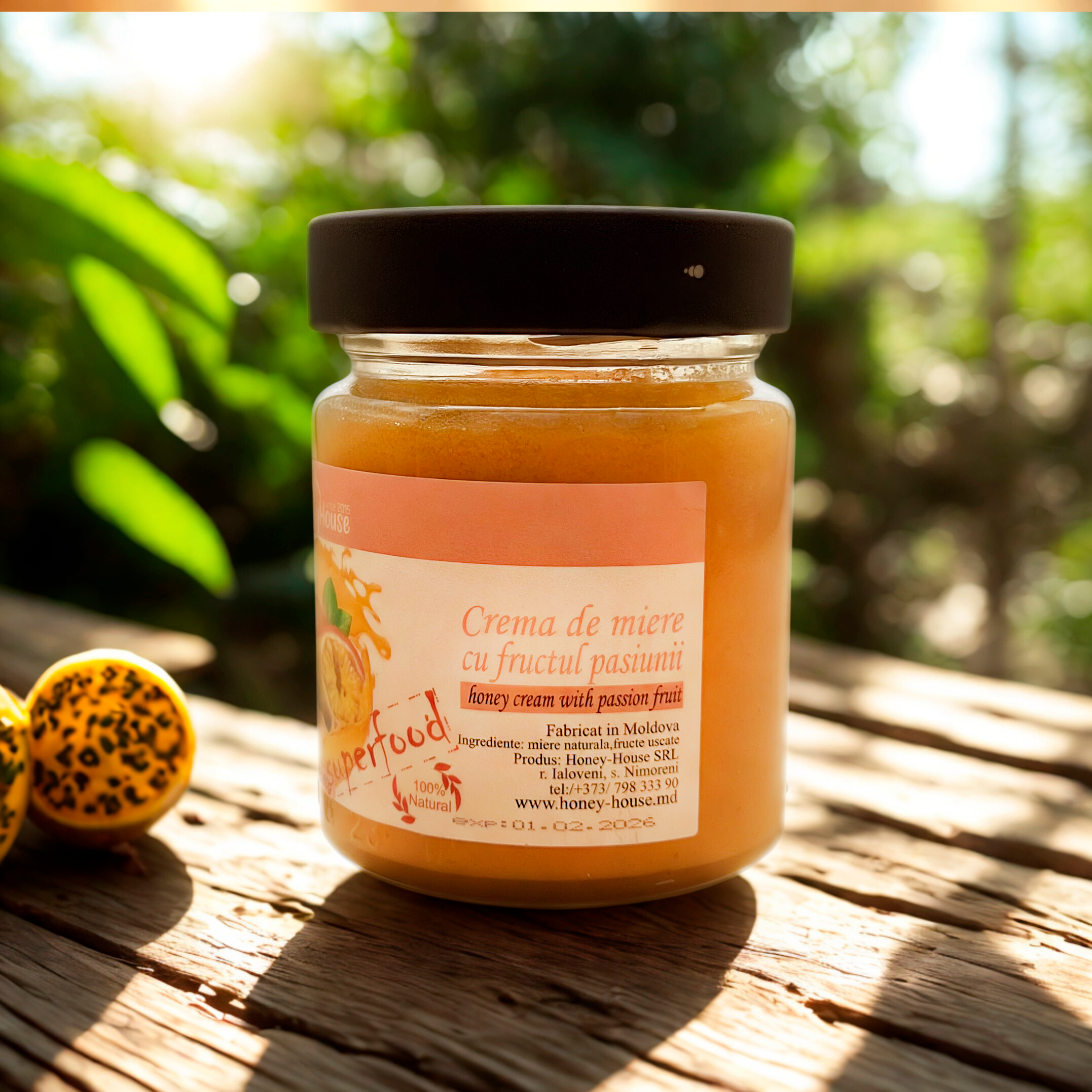 Crema de miere cu fructul pasiunii 250 g