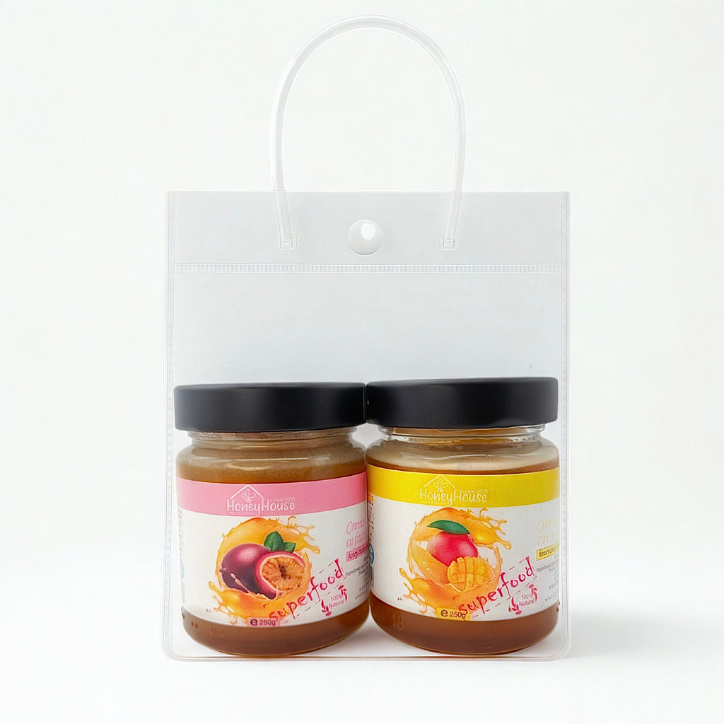 Honey Cream Set – Passion Fruit &amp; Mango, 2x250g