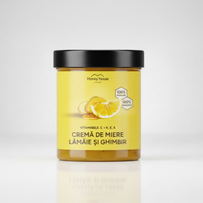 Crema de miere cu lamaie si ghimbir 250 g